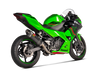 AKRAPOVIC KAWASAKI NINJA 400 Kawasaki Z400 2023 Slip On Line (Carbon) (S-K4SO6-APC)