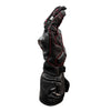 Raida Aeroprix Carbon Motorcycle Riding Gloves (Black Red)