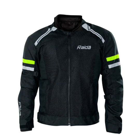 Raida Tourer Motorcycle Riding Jacket (Black Hi Viz)