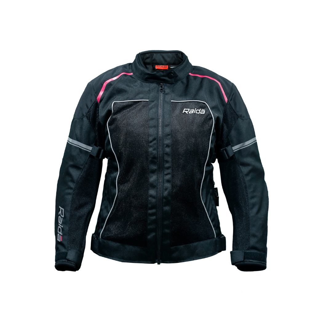 Raida Empress Women Motorcycle Riding Jacket (Black Pink)