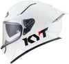 KYT R2R Pro Plain Gloss White Helmet