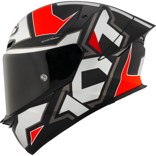 KYT TT Revo Electron Grey Red Matt Helmet
