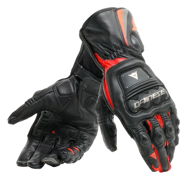 DAINESE STEEL PRO GLOVES Lサイズ・ダイネーゼ レザー Dainese Steel Pro Gloves (Black Fluro Red)– Moto Central