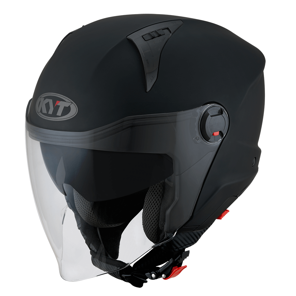 KYT D City Plain Matt Black Helmet