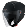 KYT D City Plain Matt Black Helmet