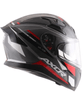 AXOR Apex Turbine Matt Black Red Grey Helmet
