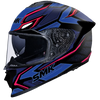SMK Titan Panther Gloss Black Blue (GL259) Helmet