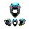 NHK GPR Tech Octopus Black Blue Tosca Gloss Helmet