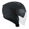 KYT D City Plain Matt Black Helmet