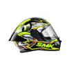 SMK Stellar Sports Turbo Gloss Black Yellow Grey (GL246) Helmet