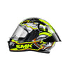 SMK Stellar Sports Turbo Gloss Black Yellow Grey (GL246) Helmet