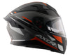 AXOR Apex Turbine Matt Black Orange Grey Helmet