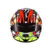 SMK Stellar Sports Turbo Gloss Black Red Yellow (GL234) Helmet