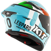 KYT TT Revo Leopard Racing Replica Tricolore Gloss Helmet