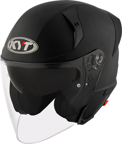 KYT TTR Jet Plain Ice Matt Black Helmet
