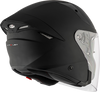 KYT TTR Jet Plain Ice Matt Black Helmet
