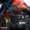 ZANA CRASH GUARD WITH SLIDER TEXTURE MATT BLACK KTM 250 / 390 / 390 X ADV (ZI-7013)