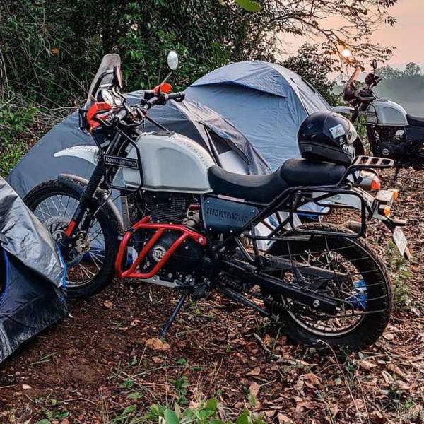 ZANA ENGINE FRAME RED COMPATIBLE WITH SCRAM 411 (202122) / HIMALAYAN