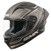SMK Stellar Sports Adox Gloss Black Grey (GL266) Helmet