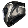 SMK Typhoon Aerot Gloss Black Grey (GL266) Helmet