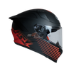KYT Striker AF37 Livery Matt Black Red Helmet