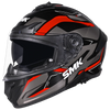SMK Typhoon Azonix Matt Black Grey Red (MA263) Helmet