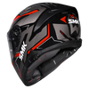 SMK Typhoon Azonix Matt Black Grey Red (MA263) Helmet