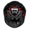SMK Typhoon Azonix Matt Black Grey Red (MA263) Helmet