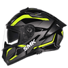SMK Typhoon Azonix Matt Black Grey Yellow (MA264) Helmet