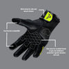 DSG GPX Riding Gloves (Black Fluro Yellow)