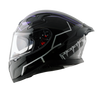 AXOR Apex Marvel Panther Gloss Black Purple Helmet