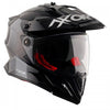 AXOR XCross Dual Visor Solid Gloss Black Red Helmet