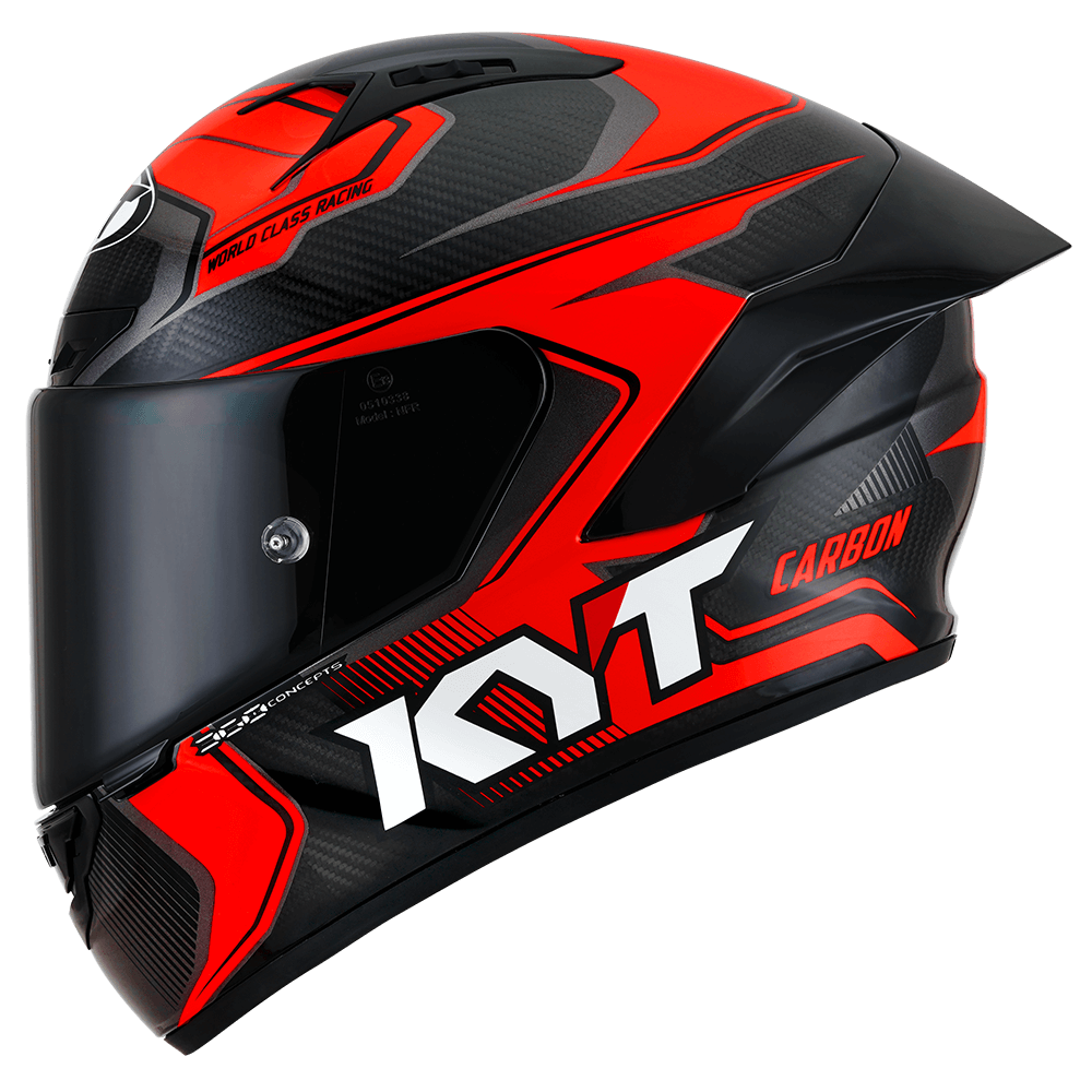 KYT NZ Race Carbon Competition Gloss Black Red Helmet