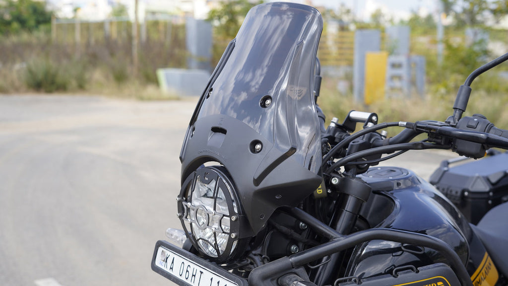 Carbon Racing Wanderer Touring Windshield for Royal Enfield Himalayan 450 (Smoke)