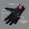 DSG GPX Riding Gloves (Black Red)