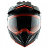 AXOR XCross Dual Visor Solid Dull Black Orange Helmet