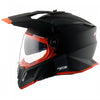 AXOR XCross Dual Visor Solid Dull Black Orange Helmet