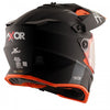 AXOR XCross Dual Visor Solid Dull Black Orange Helmet