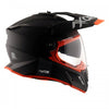 AXOR XCross Dual Visor Solid Dull Black Orange Helmet