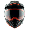 AXOR XCross Dual Visor Solid Dull Black Orange Helmet