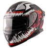 AXOR Apex Marvel Venom Dull Black Red Helmet