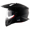 AXOR XCross Dual Visor Solid Dull Black Red Helmet