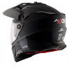 AXOR XCross Dual Visor Solid Dull Black Red Helmet
