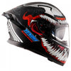 AXOR Apex Marvel Venom Dull Black Red Helmet
