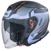 SMK GTJ Escape Black Blue Orange Matt (MA257) Helmet