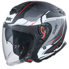 SMK GTJ Escape Black White Red Matt (MA213) Helmet