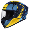 SMK Stellar Sports Faro Gloss Blue Yellow (GL554) Helmet