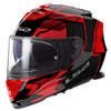 LS2 FF800 Storm II Tracker Black Red Gloss Helmet (D Ring)
