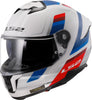 LS2 Stream II Vintage White Blue Red Gloss Helmet (D Ring)