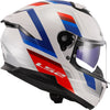 LS2 Stream II Vintage White Blue Red Gloss Helmet (D Ring)